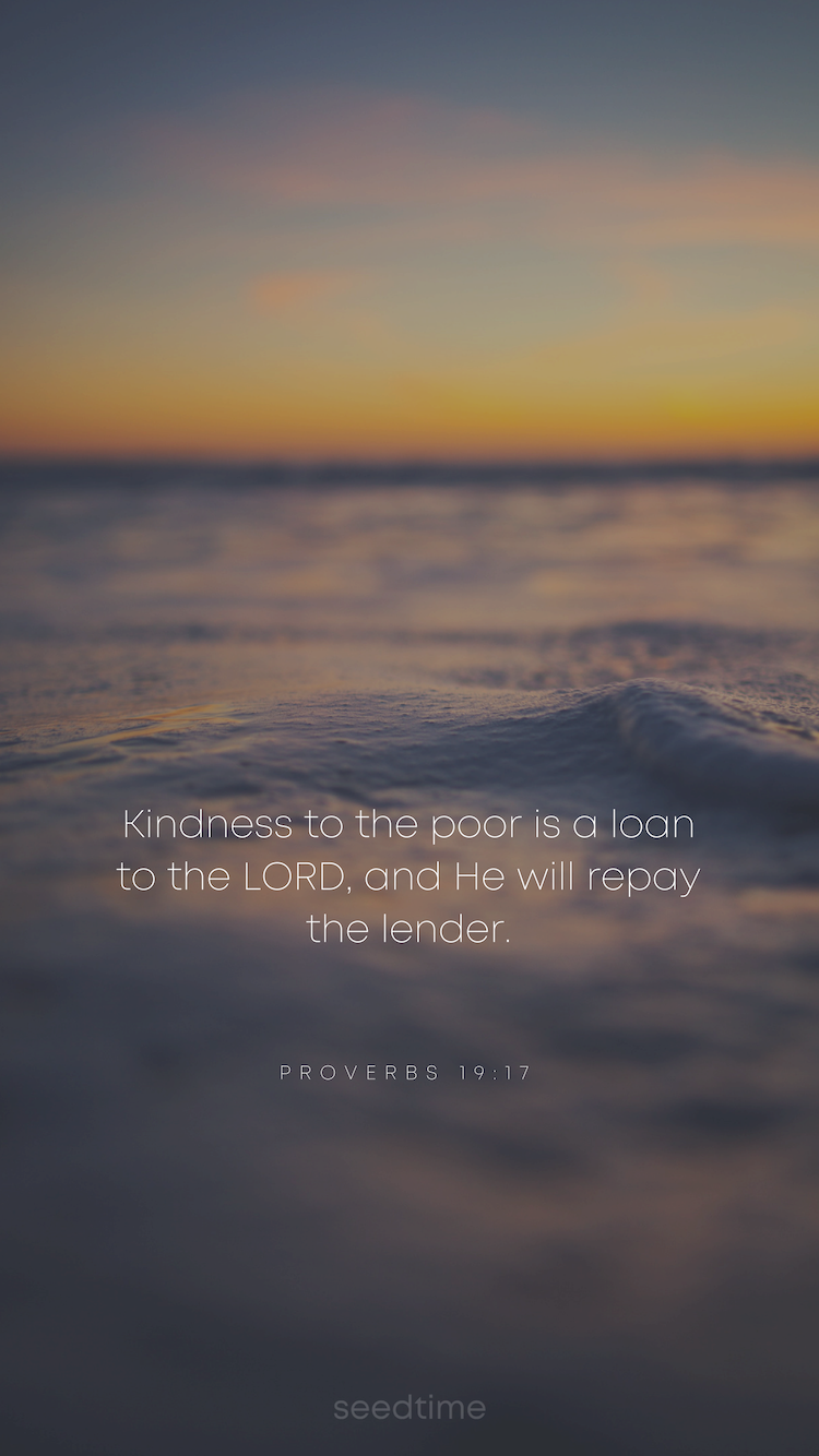 Proverbs 19.17 SMARTPHONE